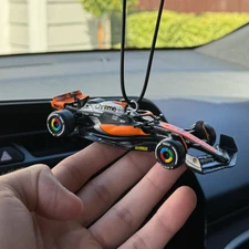 McLaren F1 Team Rearview Mirror Hanging Charm Formula One Mini Car Accessory