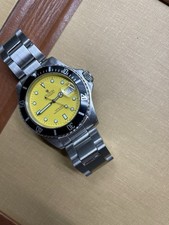Croton Dive Diver Watch Yellow Submarine ETA 2824-2 Automatic 39mm Runs Clean