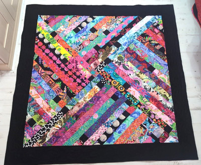 Kleiner Scrappy Kaffe Fasset Handarbeit Patchwork Quilt Überwurf Bezug 133 cm x 133 cm