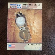 1991 Pro Set Desert Storm Card #165 MAP READING