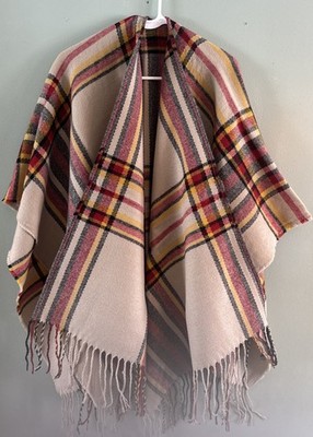 RAJ MADELINE WRAP SHAWL RUANA NWOT One Size