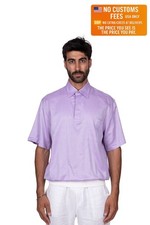 Pull Polo LILAC Brillant ALUMO En Coton Taille L BIJAN De Luxe 1200$