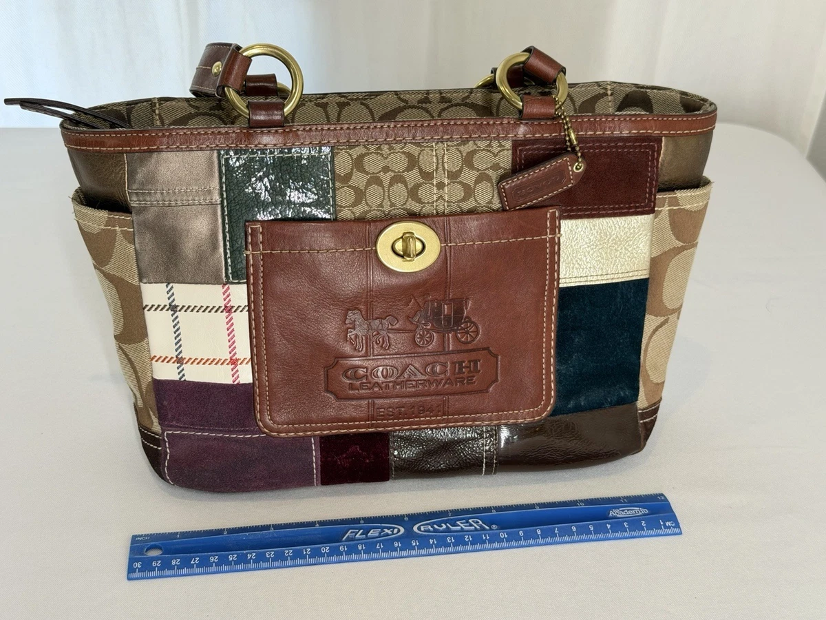 Coach Patchwork Tote Exterior Bags & Handbags for Women for sale