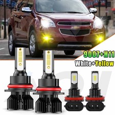 For Chevrolet Equinox 2005-2009 Whiteyellow Led Headlight High Low Fog Light