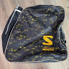 Salomon S-Force Ski Boot Bag Black Yellow Graphic Print Adjustable Strap PVC