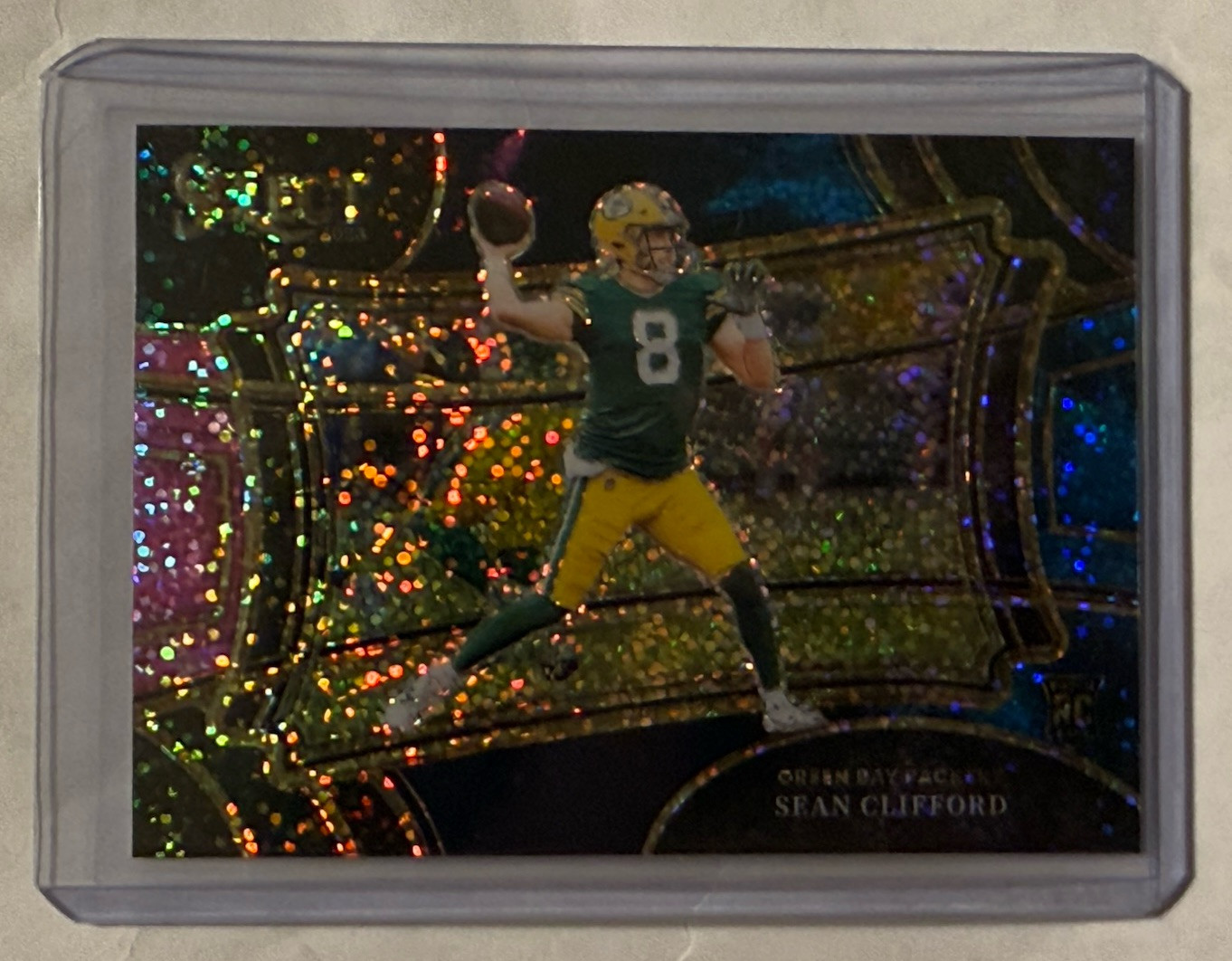 2023 Panini Select Sean Clifford RC SSP Cosmic Field Level Prizm!