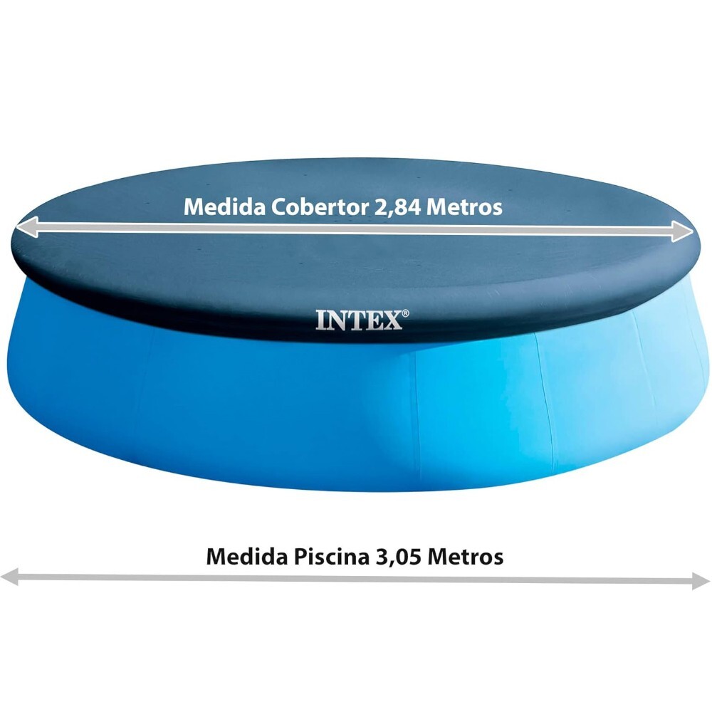 Intex Pool Cover Easy Set Fit Solar Blanket Covers 10ft Above Ground