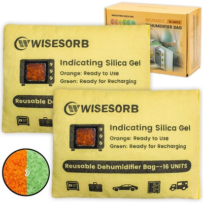 500g Rechargeable Dehumidifier Bag Color Indicating Safe Desiccant Pack Reusable