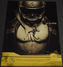 2007 Print Ad Art Feel the Sting Scorpion Exo Motorcycle Helmet Fingernail grip