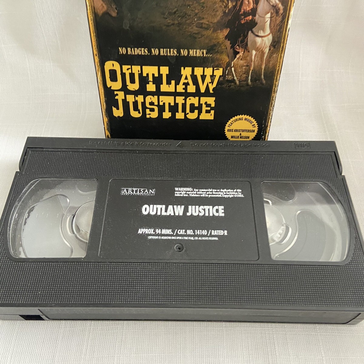 Outlaw Justice VHS 2003 Artisan Kris Kristofferson Willie