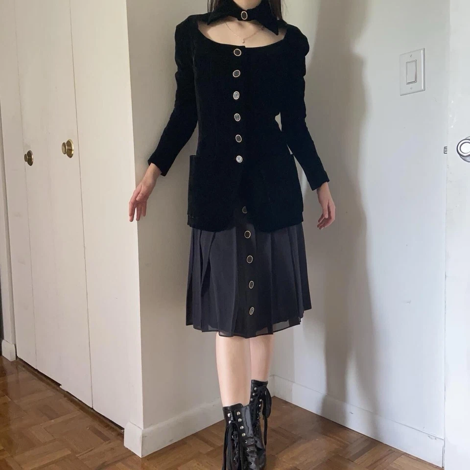 Vintage RARE Karl Lagerfeld Silk Skirt - Image 2 of 4