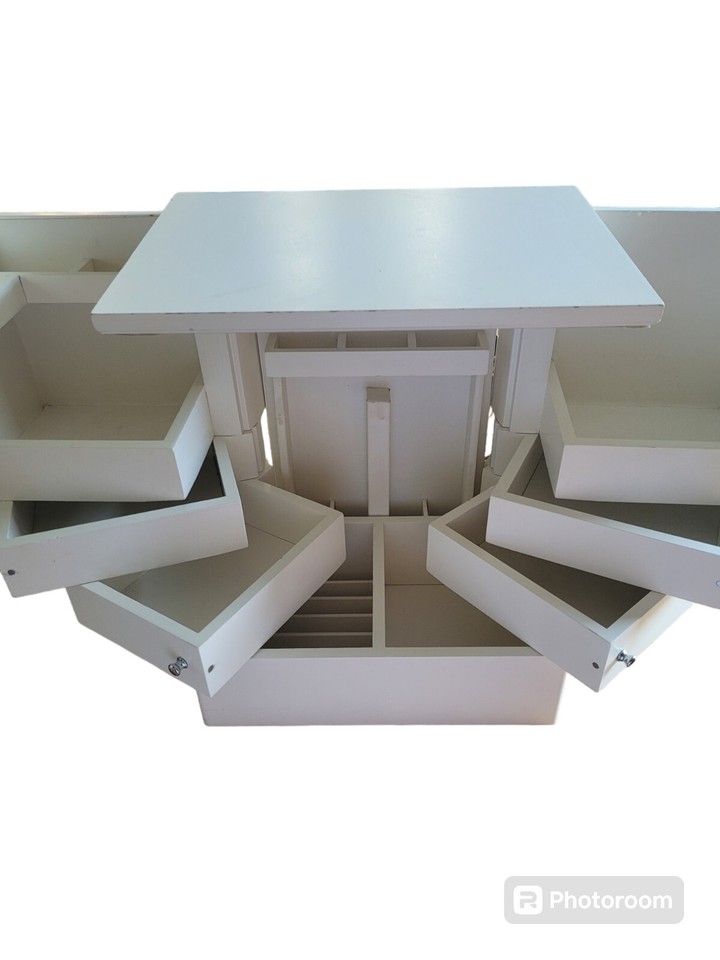 Lori Greiner Makeup Jewelry Organizer Box Clever & Unique Creations 4 Tier eBay