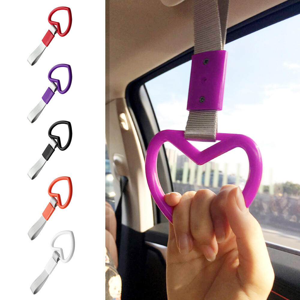 Tsurikawa JDM R-ing Heart Train Bus Handle Hand Charm Strap Drift