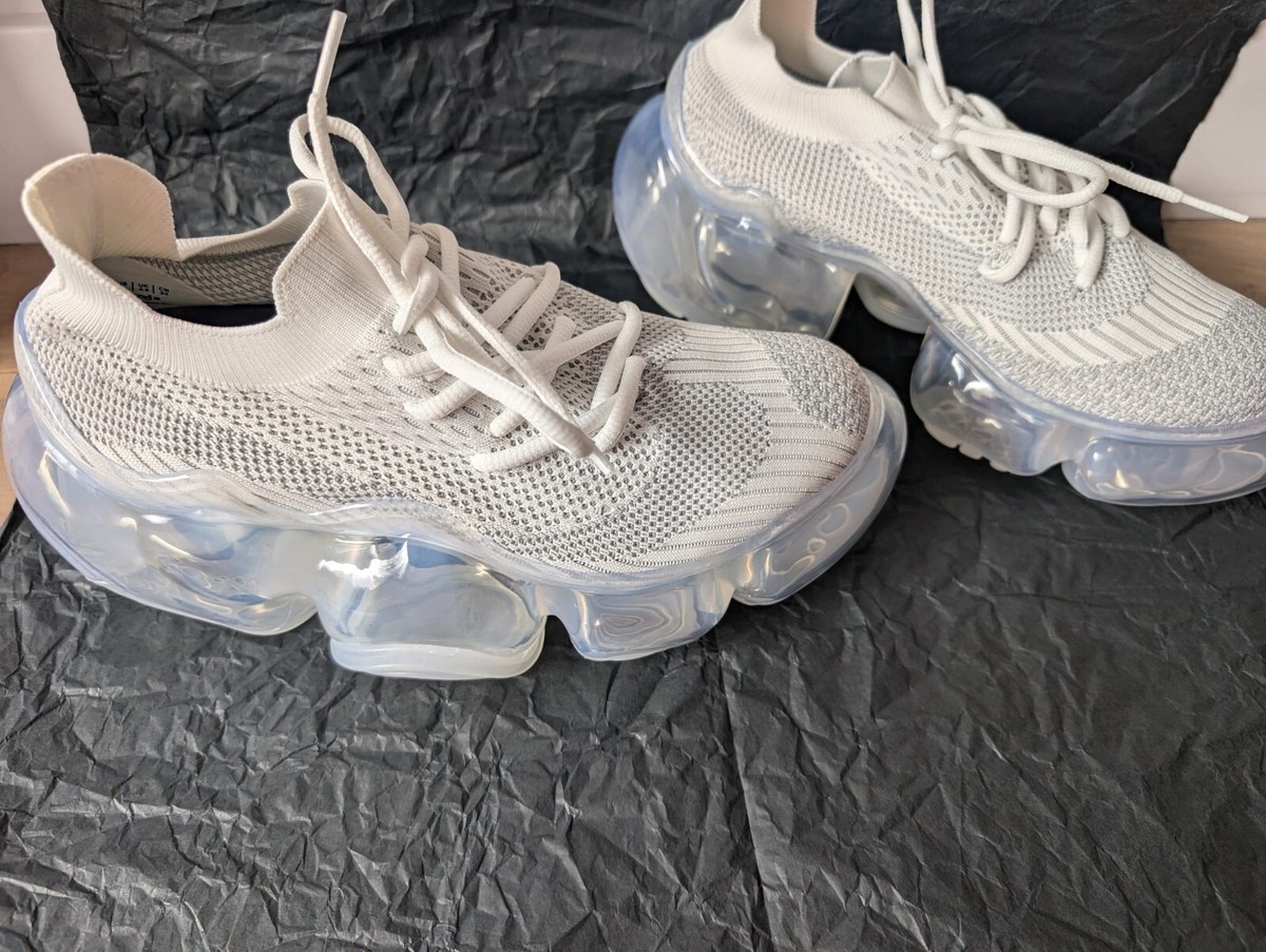 靴 grounds MOOPIE \"WHITE GRAY/CLEAR\" Grounds Moopie White Gray Clear | UJNG