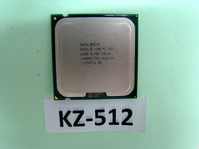 Processeur Intel Core 2 Duo E6300 1.86 GHz - Socket LGA 775, SL9TA, D'occasion Fonctionnel
