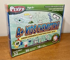 Playz Kids Chemistry Set STEM Junior Science Lab Kit 32 Experiments NEW