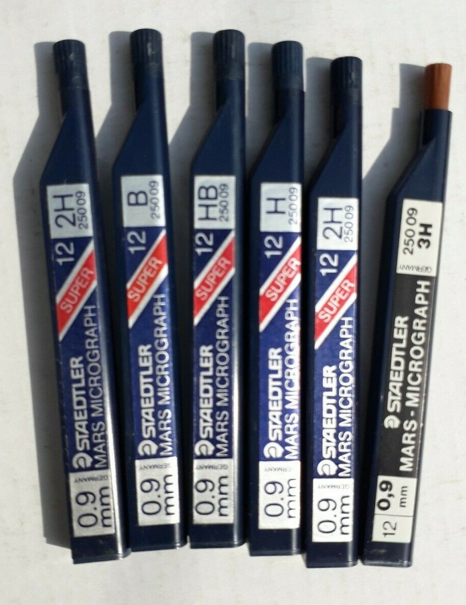 Staedtler Pencil REFILLS LEADS 0.9mmMM Various grades pk 24 leads eBay