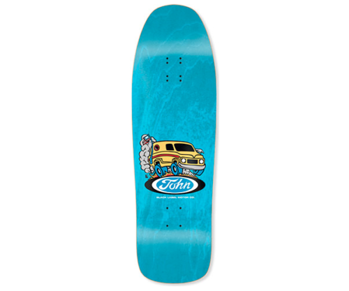 Black Label John Lucero Man Van 90's Reissue 9.88 Blue Skateboard Deck - Picture 1 of 1
