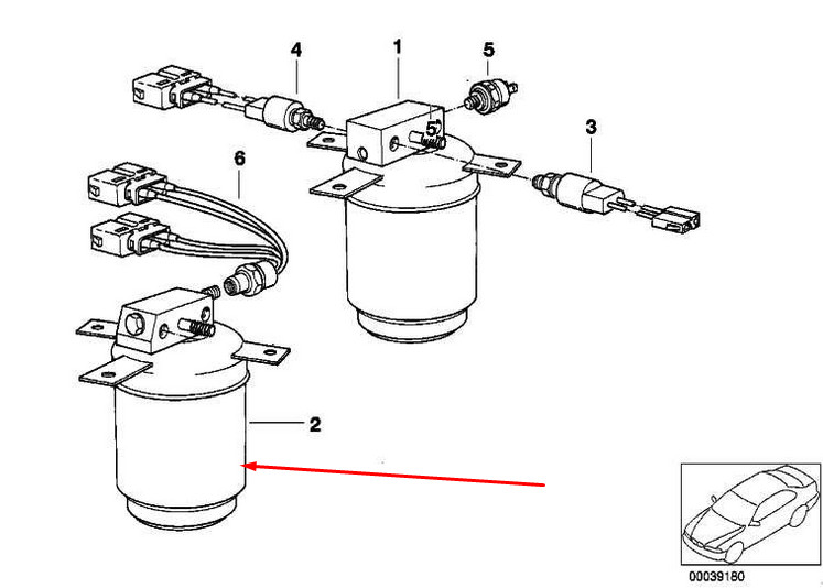BMW E32 / E34 Drying Container 64538390469 R12/r134a for sale 