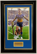 Mitchell Moses Signed Action Photo Framed Parramatta Eels Memorabilia