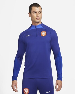 Netherlands Strike Nike Dri-FIT Knit Football Drill Top Sz M Deep
