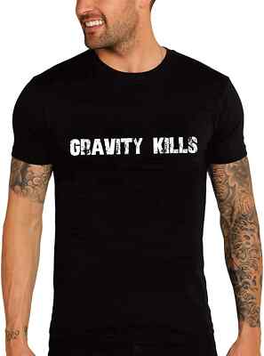 ULTRABASIC Herren T-Shirt La Gravité Tue Gravity Kills T-Shirt Vintage