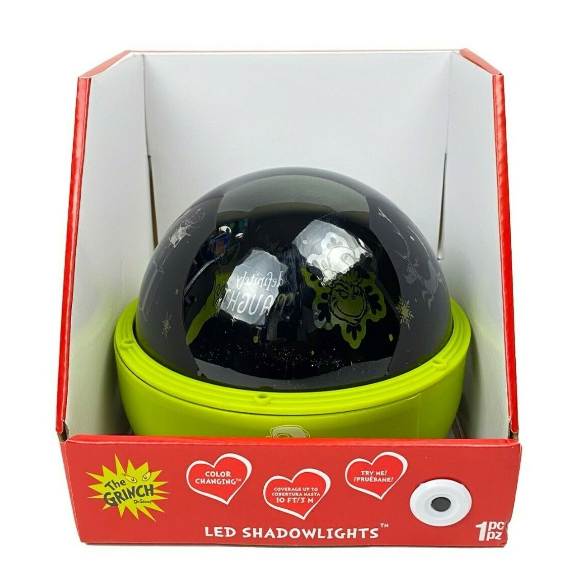 Dr Seuss Grinch LED Color Changing Projector Light for Christmas Decor-image