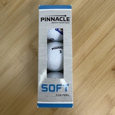 Pinnacle Golf Balls Lot of 2 Three Packs 6 Balls Soft Feel White New USA Made