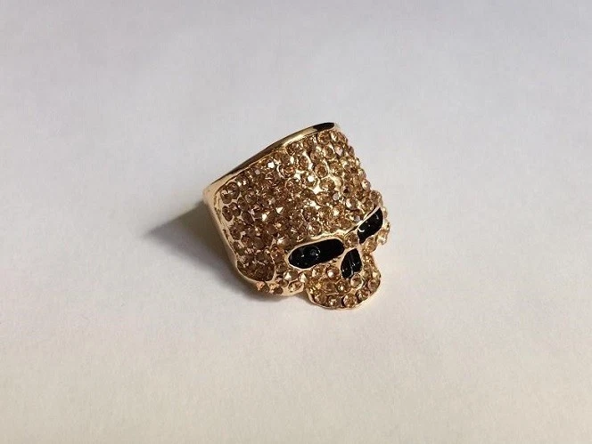 Anillo chino ntrax narco calavera COLORES Y tallas 7 12 caja de