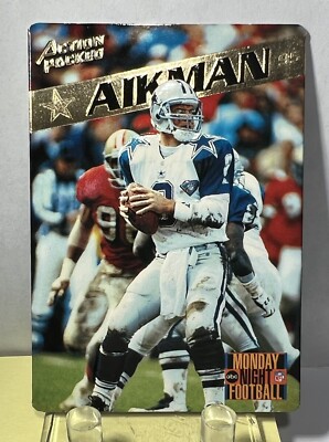 🔥1995 Action Packed Monday Night Football Troy Aikman #3 “Mr