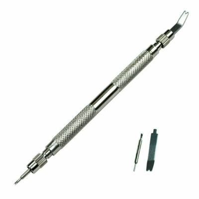 Watch Repair Spring Bar Tool Steel Link Remover Pin Pusher with Spare Tips