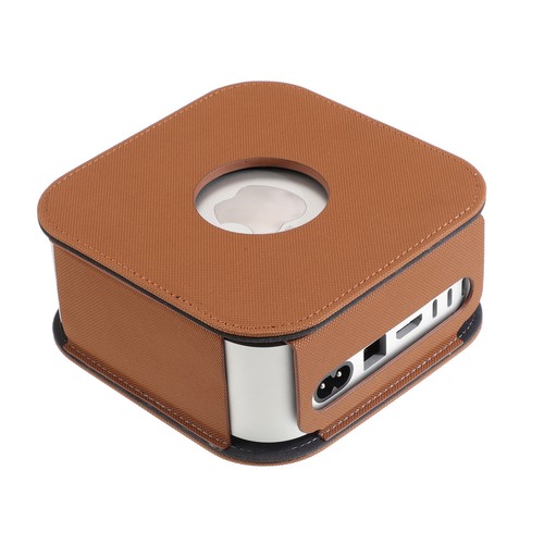 For mac mini m4/Pro 2024 Protective Cover Precise Opening PU Leather Case - Picture 2 of 12