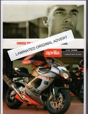 Aprilia RSV Mille 1000 model, LAMINATED ORIGINAL ADVERT A4 SIZE