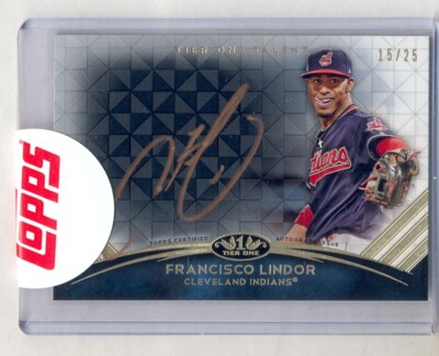 FRANCISCO LINDOR 2018 TOPPS TIER ONE AUTO TIER ONE TALENT 