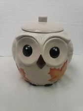 Harry And David Harvest Owl Ceramic Cookie Jar 2022 Limited Edition Collectible