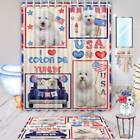 Coton De Tulear Dog Bath Mat & Shower Curtain Set Personalized Many Designs Nwt