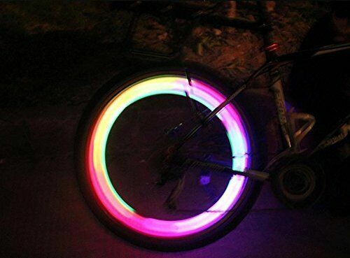 4 X Bike Bicycle Cycling Wheel Spoke Wire Tyre Bright LED Flash Light Lamp UK - Picture 26 of 30