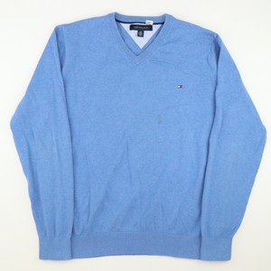 TOMMY HILFIGER Mens Jumper Large Blue 