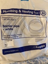polypipe 15mm X 50m Polyfit White  Barrier Pipe  New
