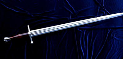 CUSTOM HANDMADE D2 TOOL STEEL BATTLE READY DOUBLE EDGE VIKING TEMPLAR SWORD