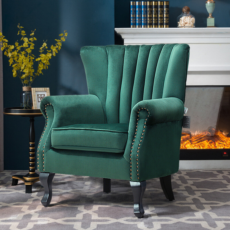Upholstered Armchairs Dunelm Winged Chairs Upholstered Velvet Wing