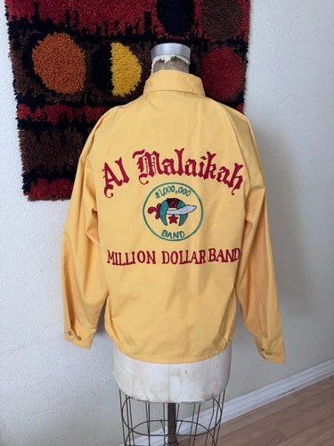 Vintage 70s 80s Shriners Million Dollar Band Chain Stitched Embroidered Jacket - product listing photo