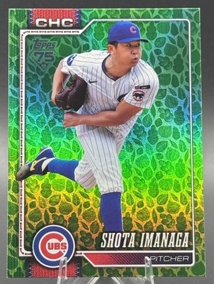 2026 Topps Series 1 Baseball Shota Imanga Holiday Easter Green Cubs