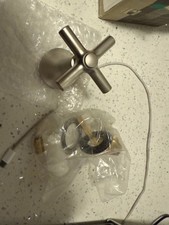 Hansgrohe 37976811 Axor Terrano Volume Control Trim, , Cross Handle, SATINOX
