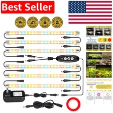 Full Spectrum LED Grow Light Strips for Indoor Plants with Auto Timer  Dimmable