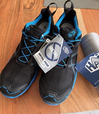 HAIX Sicherheitsschuhe S3 BLACK EAGLE SAFETY 45 black/blue Arbeitsschuhe ESD