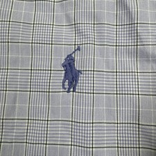 Ralph Lauren Shirt Mens Classic Fit 17 34-35 Lilac Purple Pony Check Long Sleeve