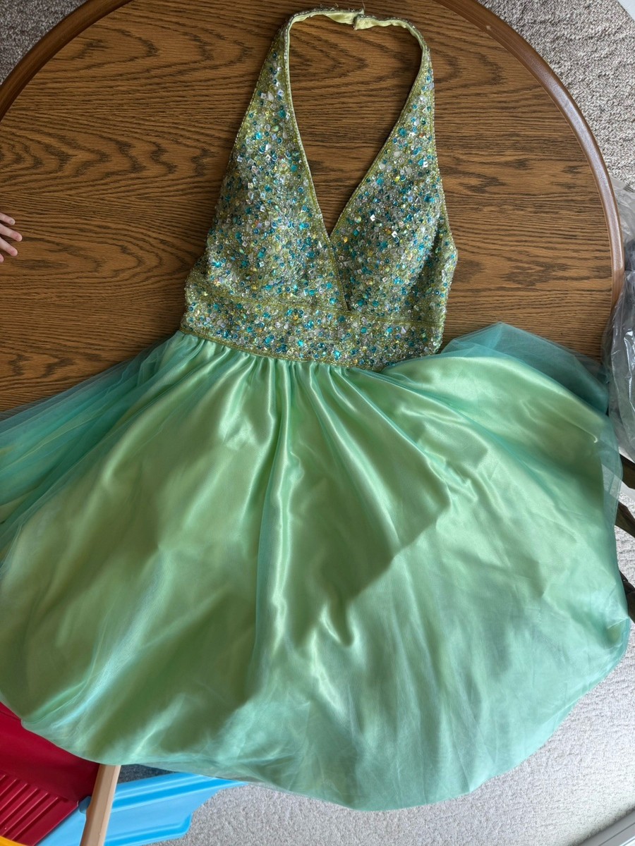 light green beaded dress Jade Woven Crinkle Maxi Dress · Filly Flair main image 1