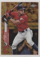 2020 Topps Chrome Gold Wave Refractor 43/50 Oscar Mercado #182 8b5