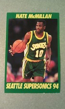 Nate McMillan Seattle Supersonics 1993-94 French 5 Majeur RARE Oddball